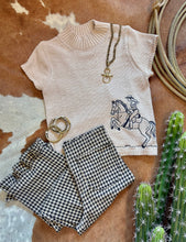 Load image into Gallery viewer, Gingham Ruffle Hem Pants