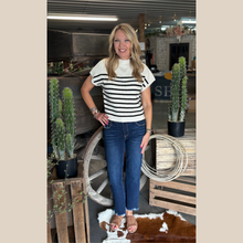 Load image into Gallery viewer, The Rowan Stripe Sleeveless Sweater