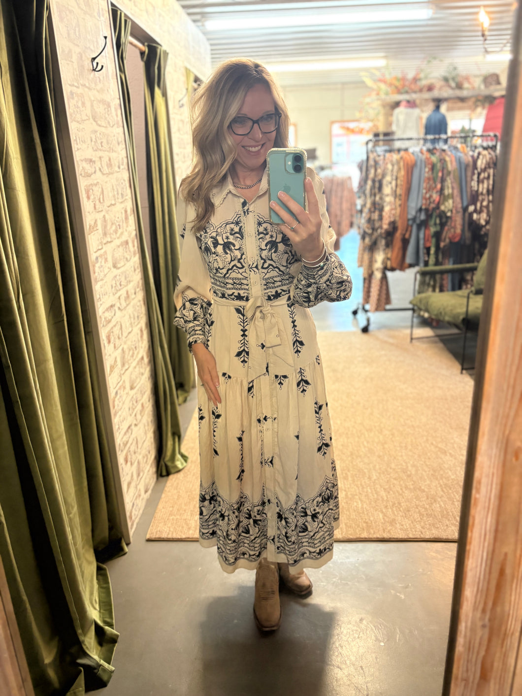 Prairie Indigo Dress