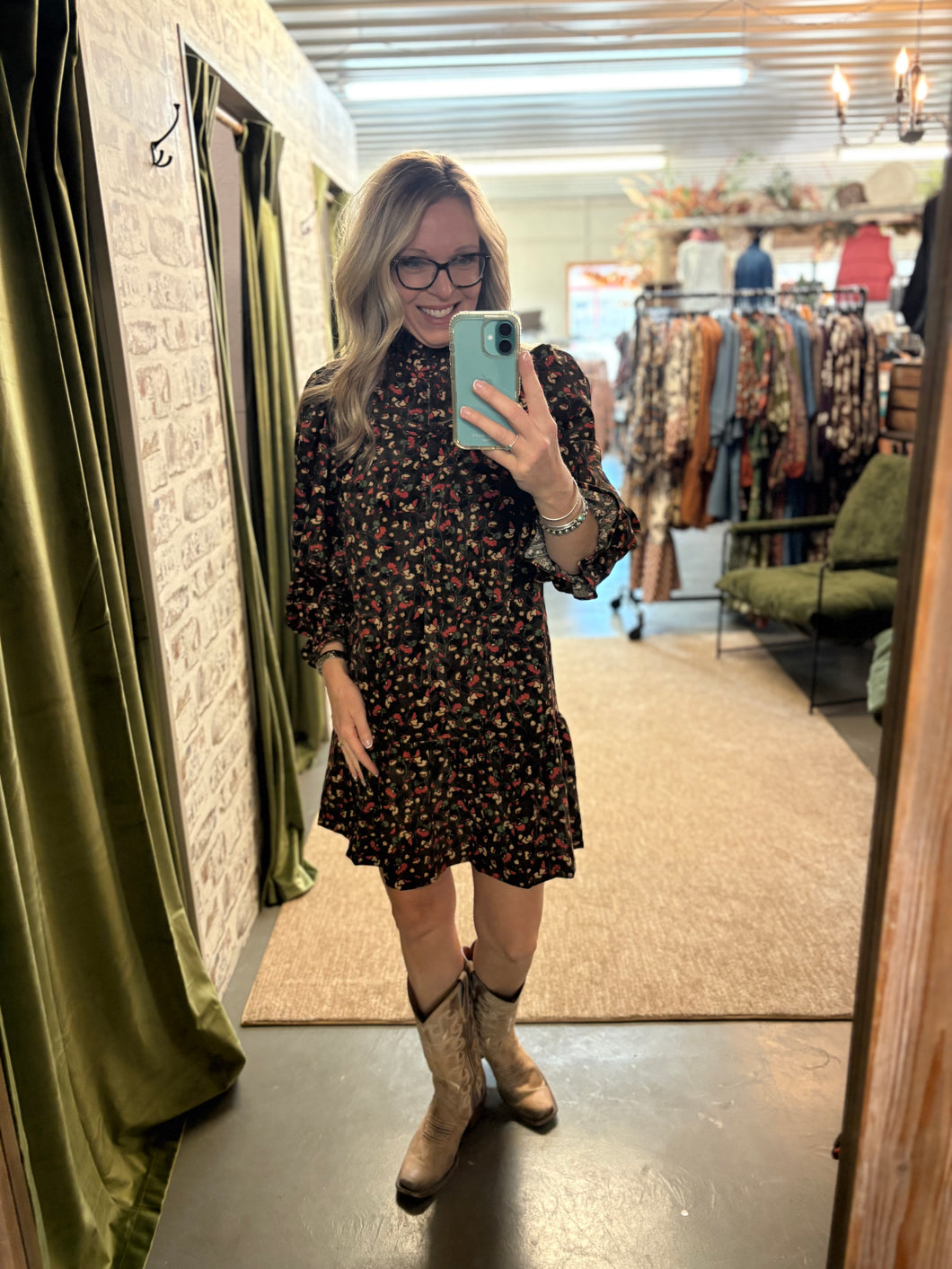 Rustler Rose Corduroy Dress