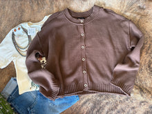 Load image into Gallery viewer, Autumn Cozy Button-Front Sweater Cardigan
