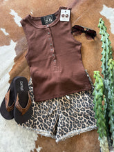 Load image into Gallery viewer, Leopard Drawstring Shorts
