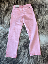 Load image into Gallery viewer, Mid Rise Straight Pink Jean
