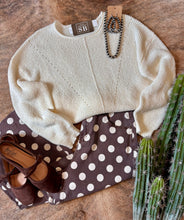 Load image into Gallery viewer, Brown Polka Dot Straight Leg Pants
