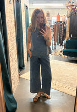 Load image into Gallery viewer, Embroidered Detail Denim Set
