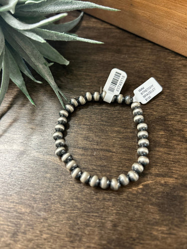 6mm Navajo Pearl Stretch Bracelet - Stagecoach Boutique