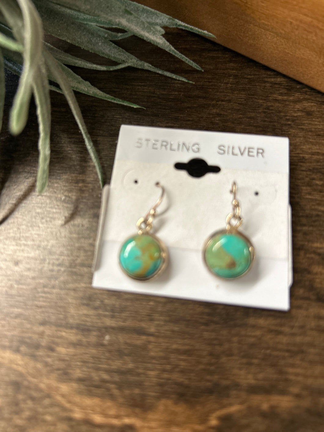 Real Turq. Drop Earrings Medium