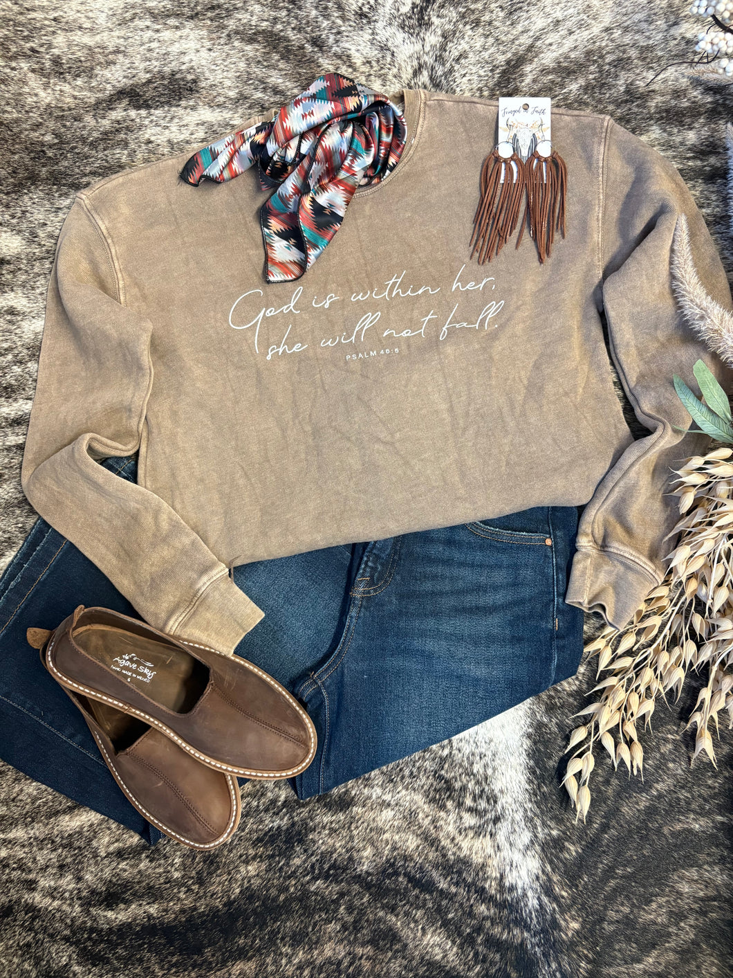 God is Within Her Sweatshirt