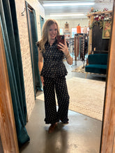 Load image into Gallery viewer, Navy Polka Dot Top
