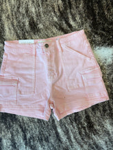 Load image into Gallery viewer, Soft Pink Cargo Shorts
