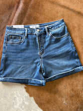 Load image into Gallery viewer, High Rise Medium Wash Shorts

