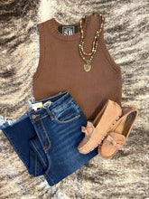 Load image into Gallery viewer, The Mocha Breeze Sleeveless Sweater
