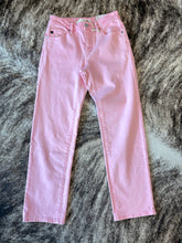 Load image into Gallery viewer, Mid Rise Straight Pink Jean
