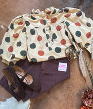 Load image into Gallery viewer, Fall Polka Dot Top
