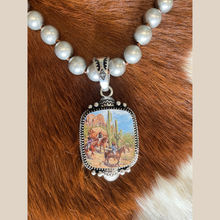 Load image into Gallery viewer, Cowboy &amp; Cactus Necklace
