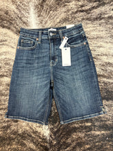 Load image into Gallery viewer, High Rise Dark Bermuda Shorts
