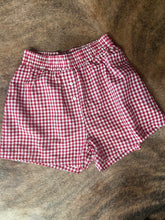 Load image into Gallery viewer, Red &amp; White Gingham Shorts
