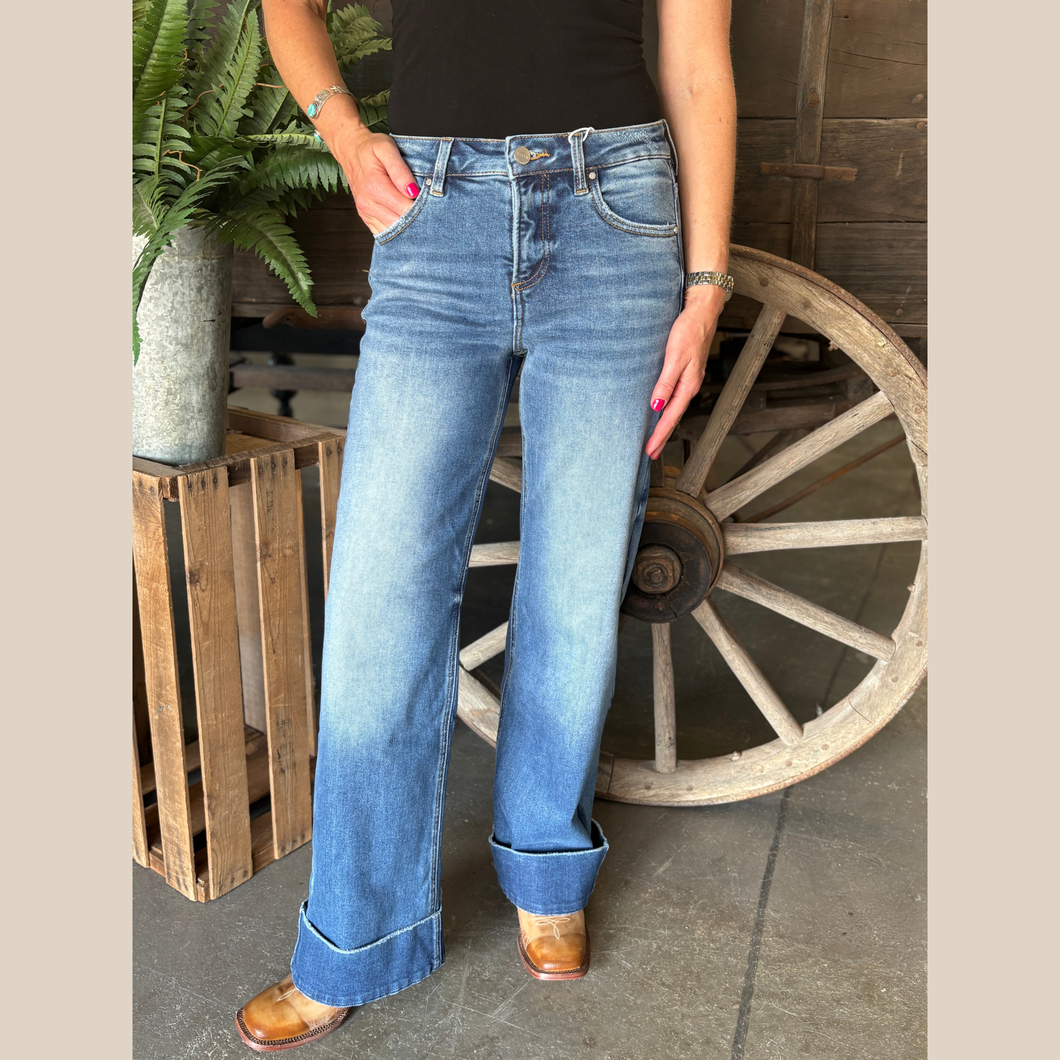 High Rise Trouser Cuff Jean