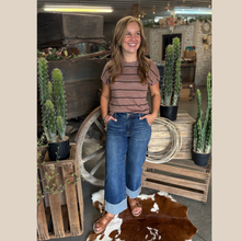 Load image into Gallery viewer, Striped Espresso Top
