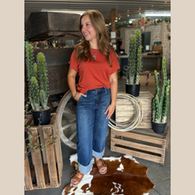Load image into Gallery viewer, Terracotta Short Sleeve Sweater
