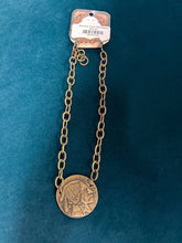 Load image into Gallery viewer, Bronze Coin Necklace - Stagecoach Boutique
