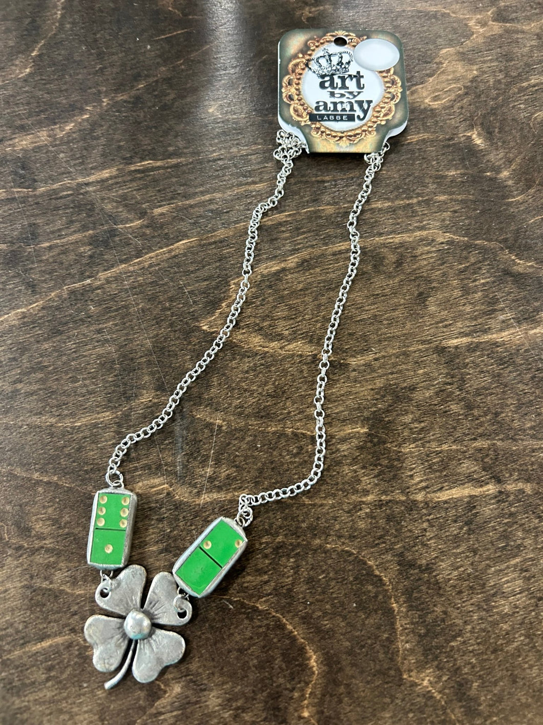 Clover & Domino Necklace - Stagecoach Boutique