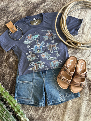 Cowboys on the Range Tee - Stagecoach Boutique