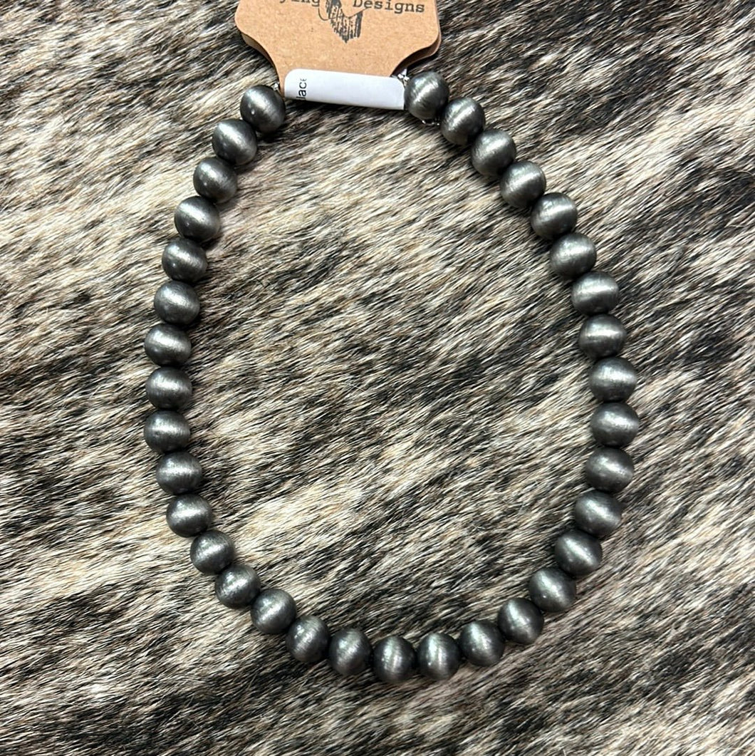 Faux Navajo Pearl 10mm Necklace - Stagecoach Boutique
