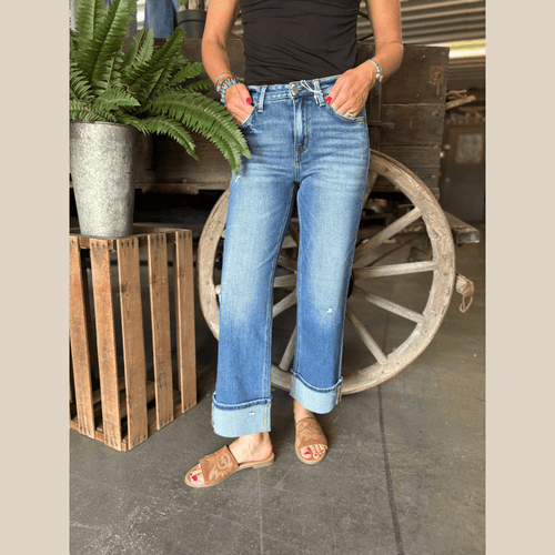 High Rise Slim Wide Jean - Stagecoach Boutique