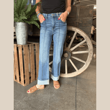 Load image into Gallery viewer, High Rise Wide Cuff Jean - Stagecoach Boutique
