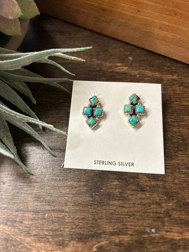 Kigman Turquoise Earring Cluster - Stagecoach Boutique