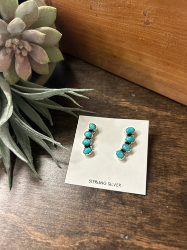 Kingman Turquoise Earrings - Stagecoach Boutique