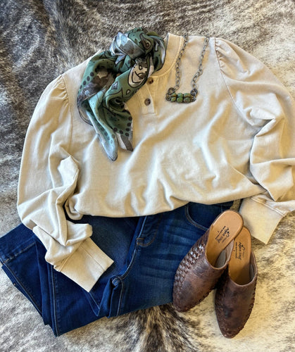 Puff Sleeve Blouse - Stagecoach Boutique
