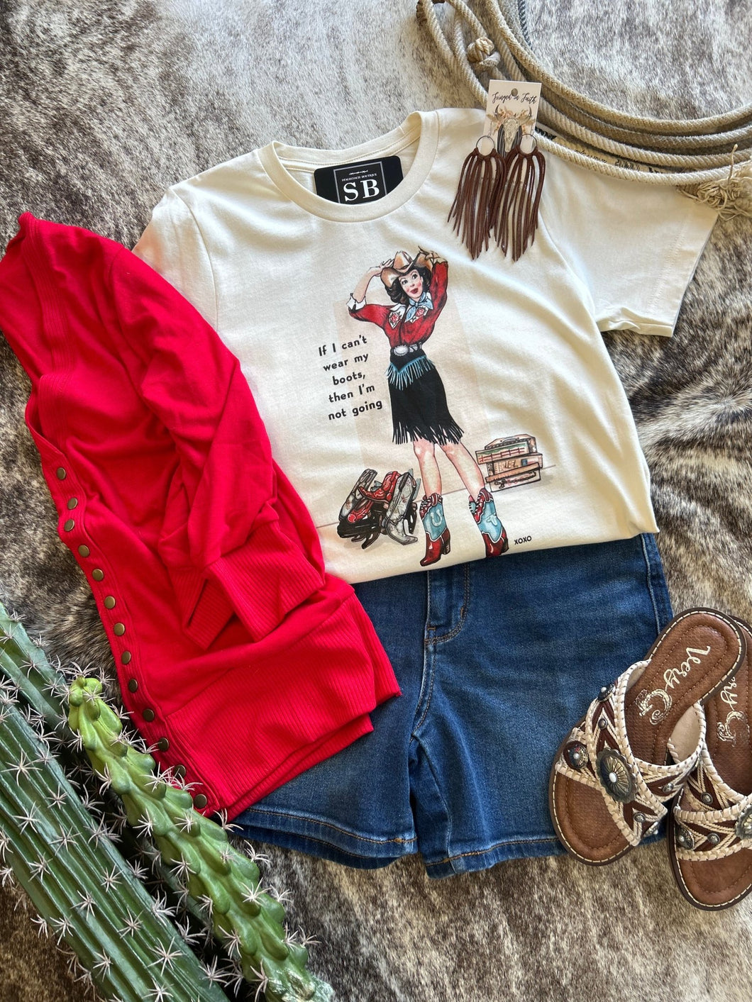Wear My Boots Tee - Stagecoach Boutique
