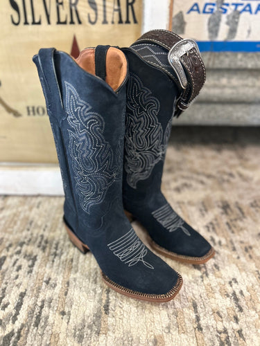 Women's Navy Suede Boot - Stagecoach Boutique