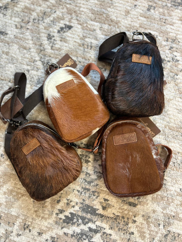 Wrangler Cowhide Sling Bag - Stagecoach Boutique
