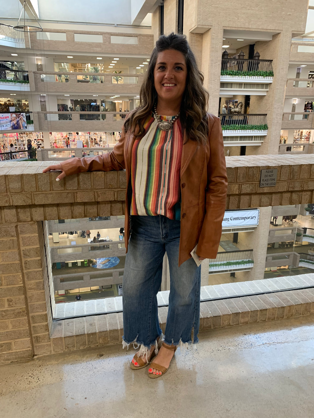 Farm hand leather blazer
