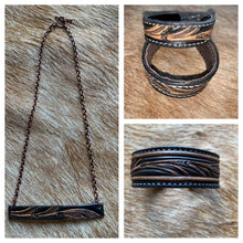 Load image into Gallery viewer, Vera Bar Hand Tooled Necklace - Stagecoach Boutique
